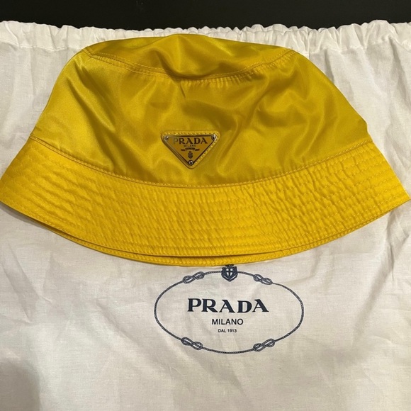 Prada Yellow Bucket Hat - Picture 6 of 8
